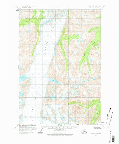 United States Geological Survey Valdez C-7, AK (1960, 63360-Scale) digital map