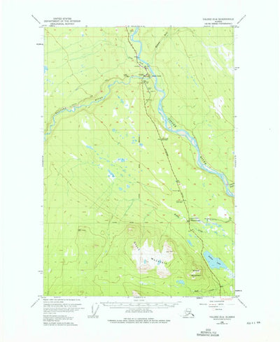 United States Geological Survey Valdez D-4, AK (1949, 63360-Scale) digital map