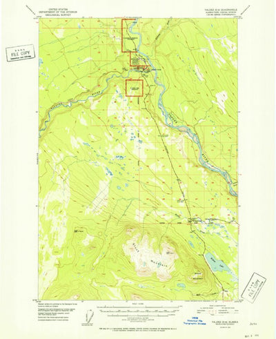 United States Geological Survey Valdez D-4, AK (1952, 63360-Scale) digital map