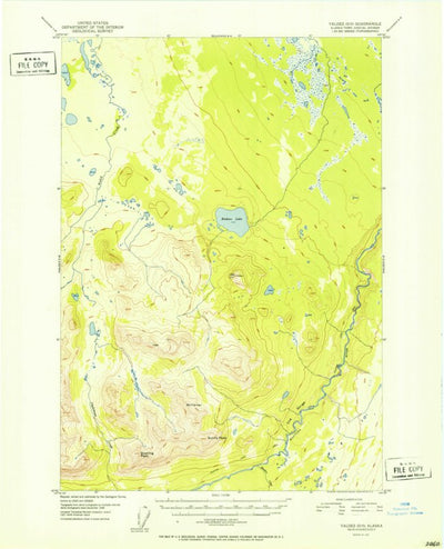 United States Geological Survey Valdez D-5, AK (1951, 63360-Scale) digital map