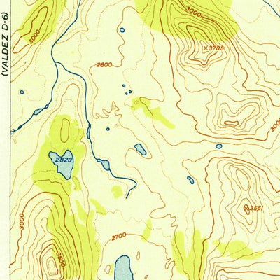 United States Geological Survey Valdez D-5, AK (1951, 63360-Scale) digital map