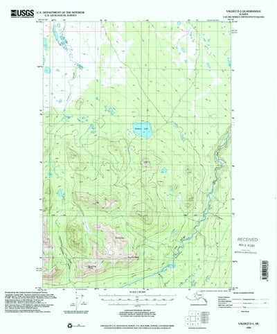 United States Geological Survey Valdez D-5, AK (1996, 63360-Scale) digital map