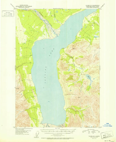 United States Geological Survey Valdez D-7, AK (1951, 63360-Scale) digital map