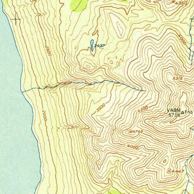 United States Geological Survey Valdez D-7, AK (1951, 63360-Scale) digital map