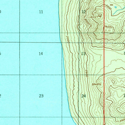 United States Geological Survey Valdez D-7, AK (1993, 63360-Scale) digital map