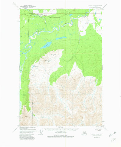 United States Geological Survey Valdez D-8, AK (1949, 63360-Scale) digital map