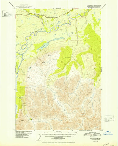 United States Geological Survey Valdez D-8, AK (1952, 63360-Scale) digital map
