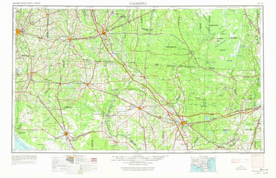United States Geological Survey Valdosta, GA-FL (1954, 250000-Scale) digital map