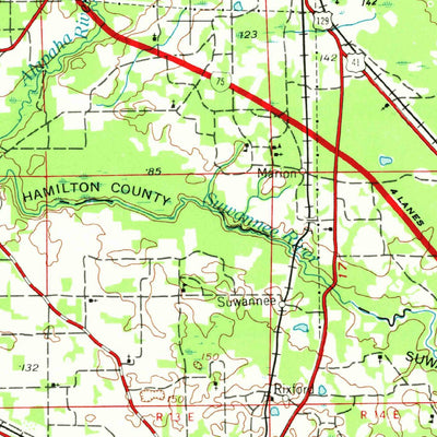 United States Geological Survey Valdosta, GA-FL (1954, 250000-Scale) digital map
