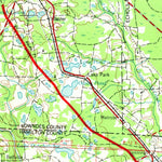 United States Geological Survey Valdosta, GA-FL (1954, 250000-Scale) digital map