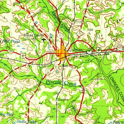 United States Geological Survey Valdosta, GA-FL (1959, 250000-Scale) digital map