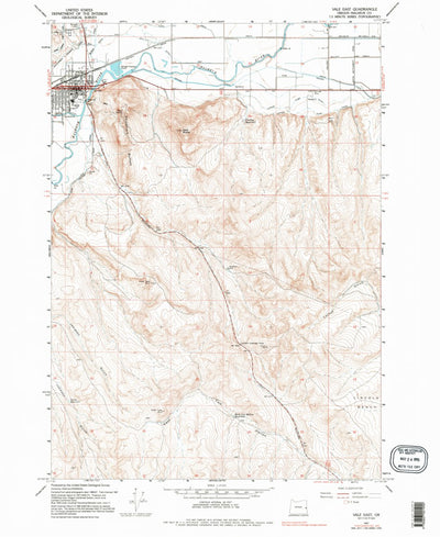 United States Geological Survey Vale East, OR (1967, 24000-Scale) digital map