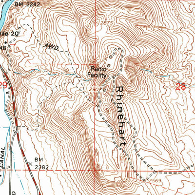 United States Geological Survey Vale East, OR (1967, 24000-Scale) digital map