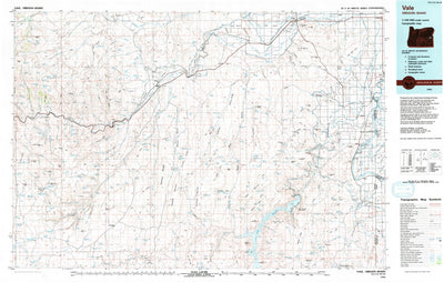 United States Geological Survey Vale, OR-ID (1993, 100000-Scale) digital map