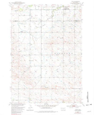 United States Geological Survey Vale, SD (1951, 24000-Scale) digital map