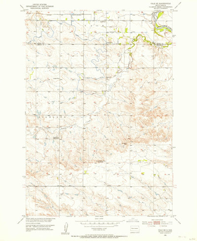 United States Geological Survey Vale SE, SD (1951, 24000-Scale) digital map