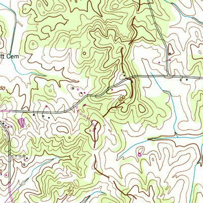 United States Geological Survey Vale, TN (1950, 24000-Scale) digital map