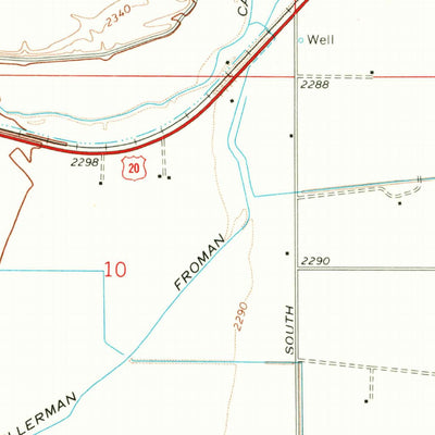 United States Geological Survey Vale West, OR (1967, 24000-Scale) digital map