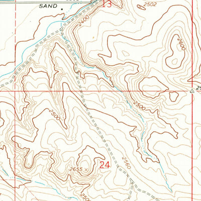 United States Geological Survey Vale West, OR (1967, 24000-Scale) digital map