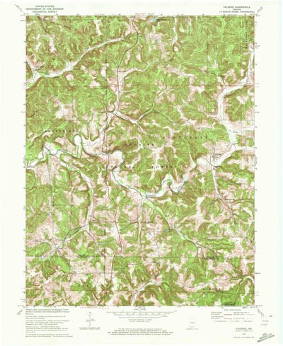 United States Geological Survey Valeene, IN (1970, 24000-Scale) digital map