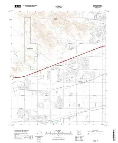United States Geological Survey Valencia, AZ (2021, 24000-Scale) digital map