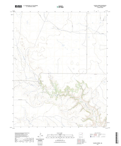 United States Geological Survey Valencia Spring, NM (2023, 24000-Scale) digital map