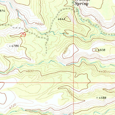 United States Geological Survey Valentine, AZ (1968, 24000-Scale) digital map