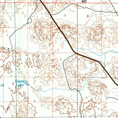 United States Geological Survey Valentine, NE-SD (1985, 100000-Scale) digital map