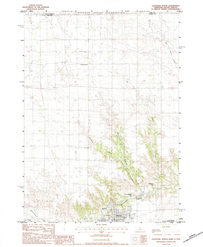 United States Geological Survey Valentine North, NE-SD (1983, 24000-Scale) digital map
