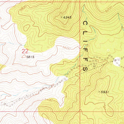 United States Geological Survey Valentine SE, AZ (1968, 24000-Scale) digital map