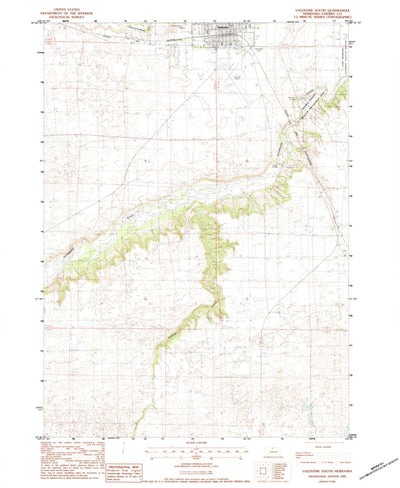 United States Geological Survey Valentine South, NE (1983, 24000-Scale) digital map