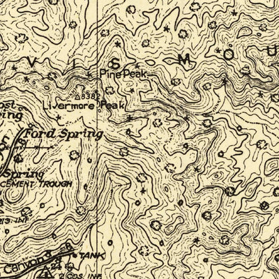 United States Geological Survey Valentine, TX (1943, 125000-Scale) digital map