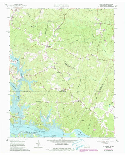 United States Geological Survey Valentines, VA-NC (1963, 24000-Scale) digital map