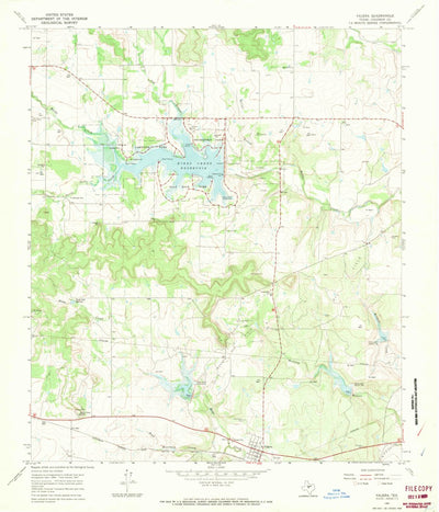 United States Geological Survey Valera, TX (1967, 24000-Scale) digital map