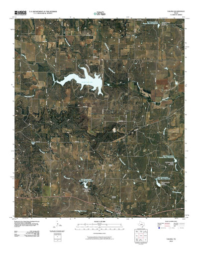 United States Geological Survey Valera, TX (2010, 24000-Scale) digital map