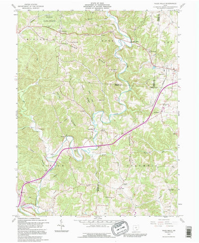 United States Geological Survey Vales Mills, OH (1992, 24000-Scale) digital map