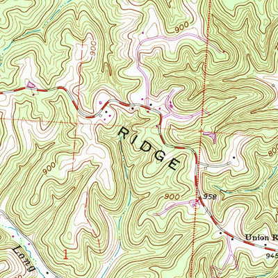 United States Geological Survey Vales Mills, OH (1992, 24000-Scale) digital map