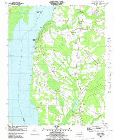 United States Geological Survey Valhalla, NC (1982, 24000-Scale) digital map