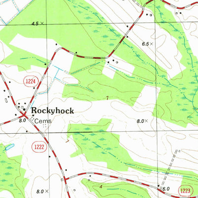 United States Geological Survey Valhalla, NC (1982, 24000-Scale) digital map