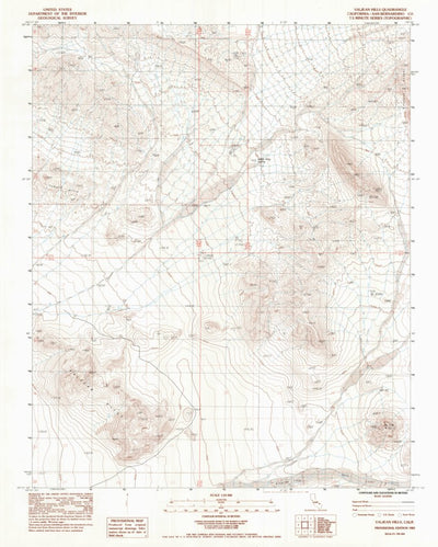 United States Geological Survey Valjean Hills, CA (1983, 24000-Scale) digital map
