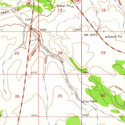 United States Geological Survey Valle, AZ (1962, 62500-Scale) digital map