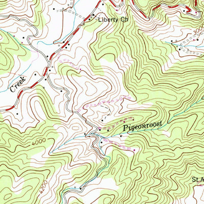United States Geological Survey Valle Crucis, NC (1960, 24000-Scale) digital map