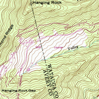 United States Geological Survey Valle Crucis, NC (1960, 24000-Scale) digital map