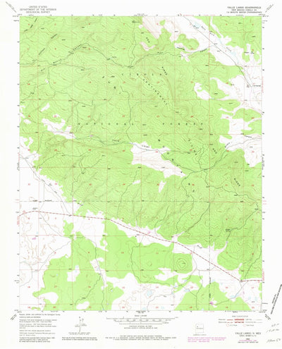 United States Geological Survey Valle Largo, NM (1952, 24000-Scale) digital map