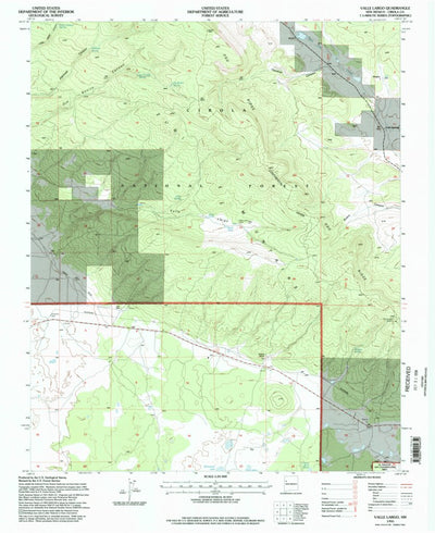 United States Geological Survey Valle Largo, NM (1995, 24000-Scale) digital map