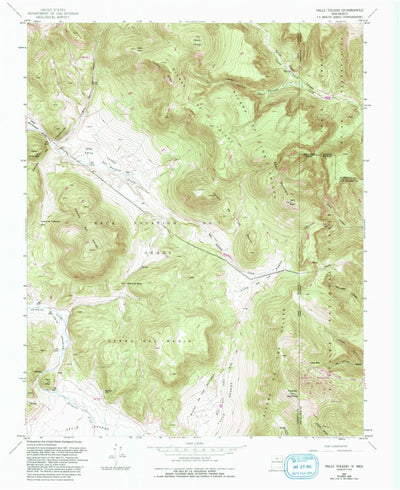 United States Geological Survey Valle Toledo, NM (1952, 24000-Scale) digital map