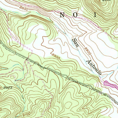 United States Geological Survey Valle Toledo, NM (1952, 24000-Scale) digital map