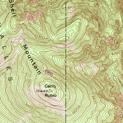 United States Geological Survey Valle Toledo, NM (1952, 24000-Scale) digital map