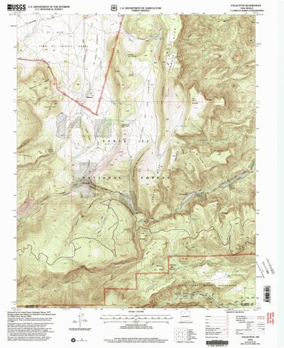 United States Geological Survey Vallecitos, NM (2002, 24000-Scale) digital map