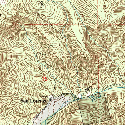 United States Geological Survey Vallecitos, NM (2002, 24000-Scale) digital map